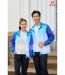 Bộ gió thể thao nữ ADB-157 xanh bích phối đen